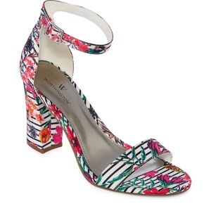 Worthington Womens Beckwith Heeled Sandals